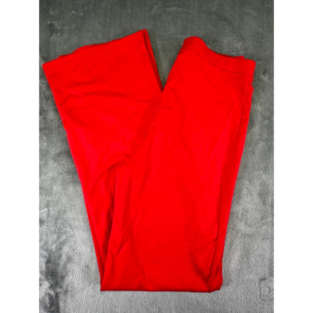 Sbetro Suzanne Betro Red Wide Leg High Waisted Flare Trousers B0607003 Small NWT